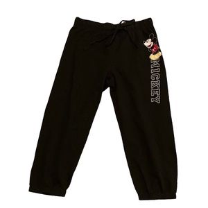 Disney Mickey Mouse pant Size‎ 7/9 Joggers Drawstring Crop Ankle